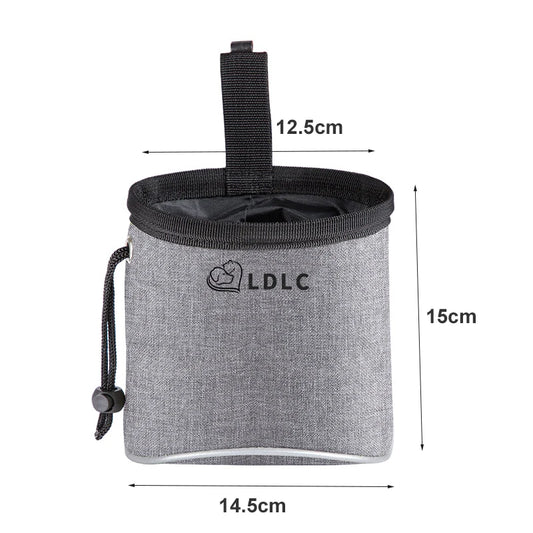 Dog Treat Training Pouch Oxford Cloth w/ Poop Bag Dispenser 14.5×15cm | MyArturito