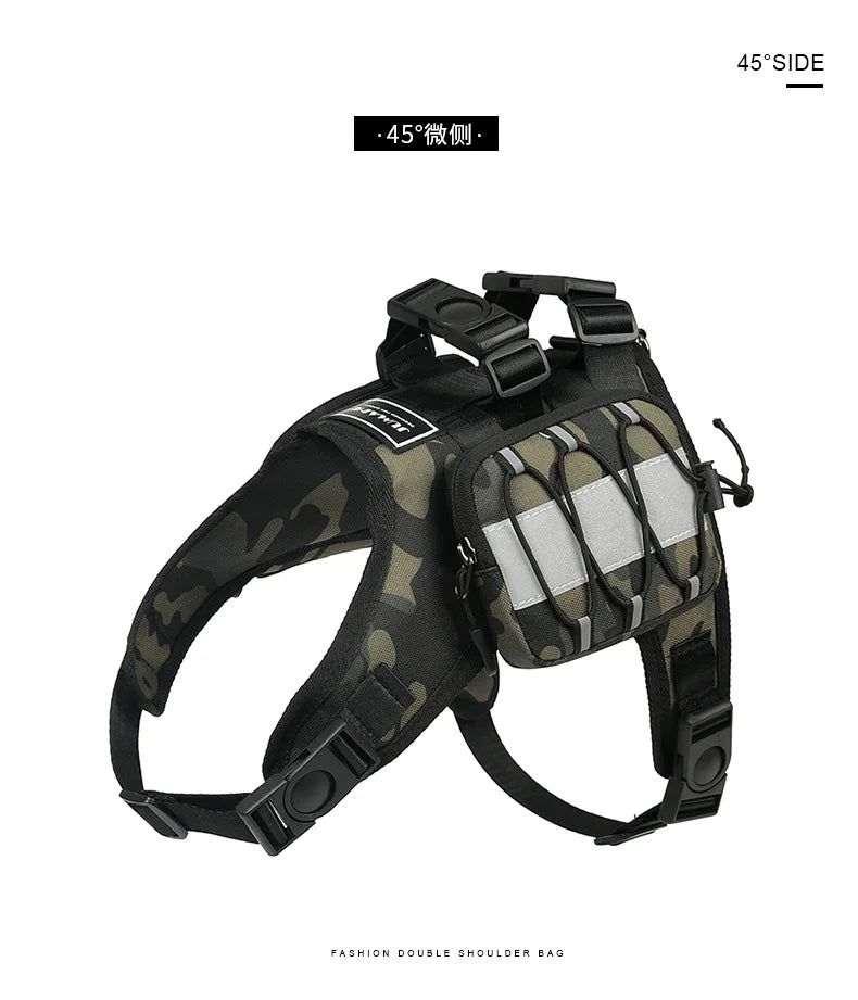 Pet supplies Dog Backpack for Hiking Camping Travel Waking Saddle Bag for Small Medium Dog Waterproof Tactics Pack