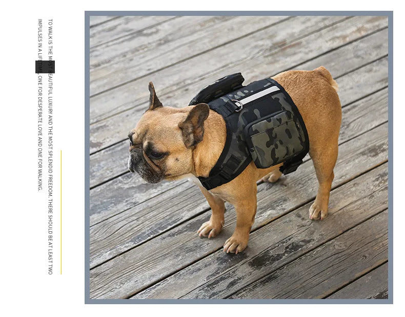 Pet supplies Dog Backpack for Hiking Camping Travel Waking Saddle Bag for Small Medium Dog Waterproof Tactics Pack