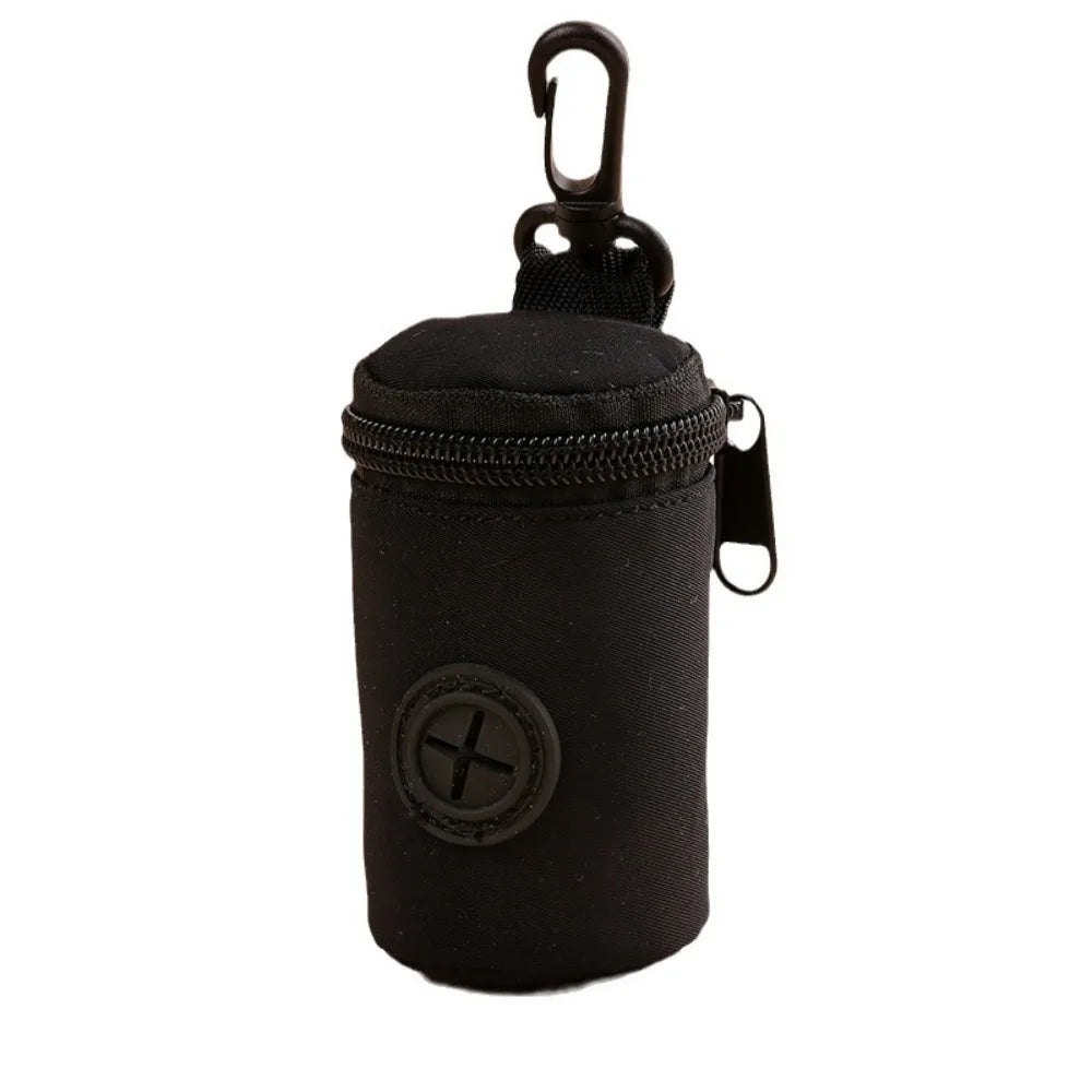 Hangable Dog Poop Bag Dispenser Zipper Dogs Walking Accessory Waste Bag Holder Portable Cute Garbage Bags Organizer Pet Supplies