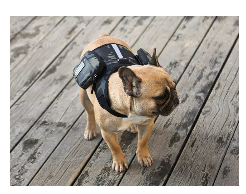 Pet supplies Dog Backpack for Hiking Camping Travel Waking Saddle Bag for Small Medium Dog Waterproof Tactics Pack