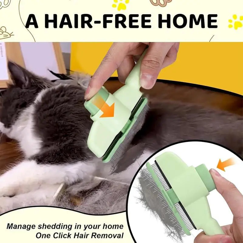 Cat Grooming Comb | Self-Cleaning Dematting Brush | MyArturito