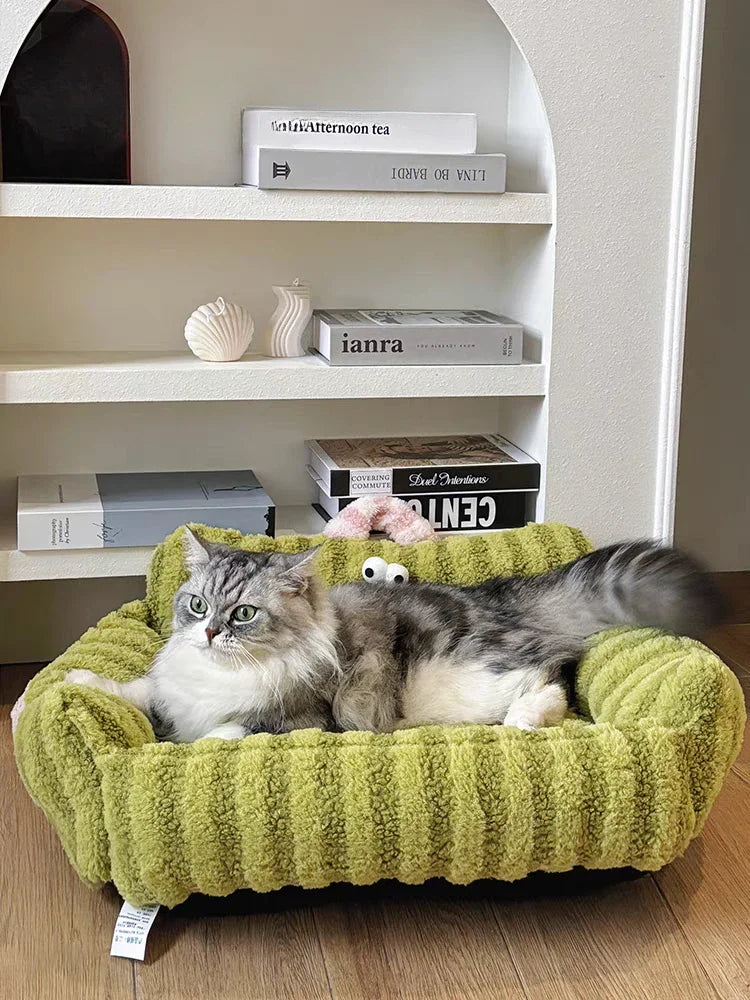 Puppy Special Sofa Kennel Winter Warm Pet Internet Celebrity Cat Nest Small Dog Dog Sleeping Mat Cushion Winter Bed