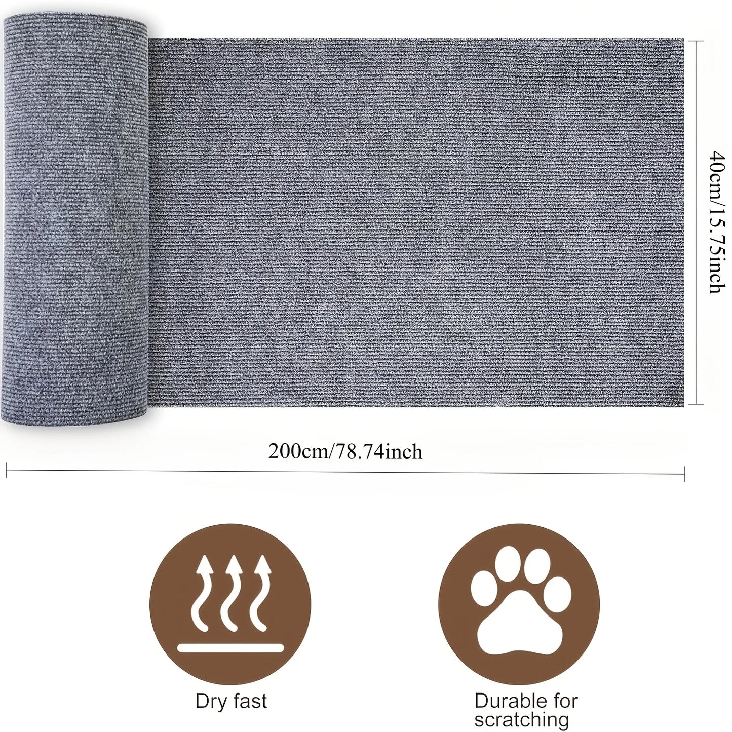 Cat Climbing Pad Self Adhesive Scratch Proof Wall Protector Durable Non Shedding Paste Board for Cats Furniture Protector