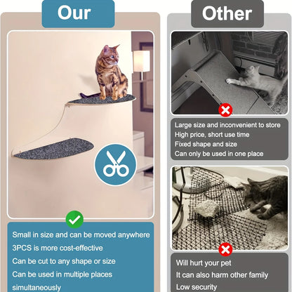 Cat Climbing Pad Self Adhesive Scratch Proof Wall Protector Durable Non Shedding Paste Board for Cats Furniture Protector
