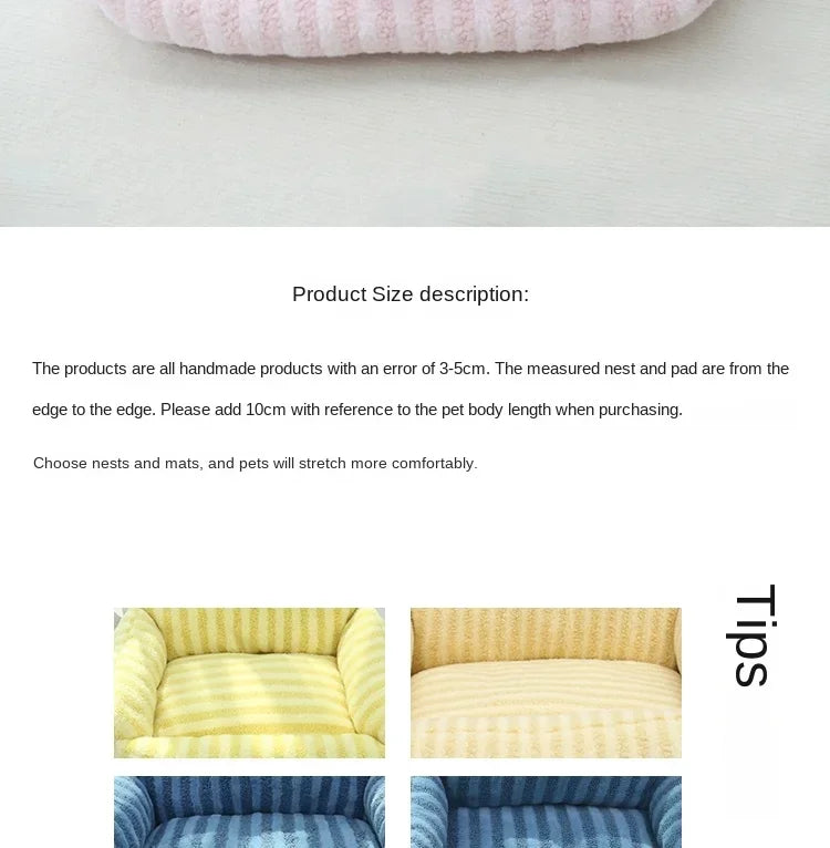 Puppy Special Sofa Kennel Winter Warm Pet Internet Celebrity Cat Nest Small Dog Dog Sleeping Mat Cushion Winter Bed