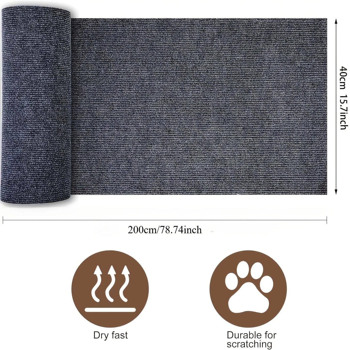 Cat Climbing Pad Self Adhesive Scratch Proof Wall Protector Durable Non Shedding Paste Board for Cats Furniture Protector