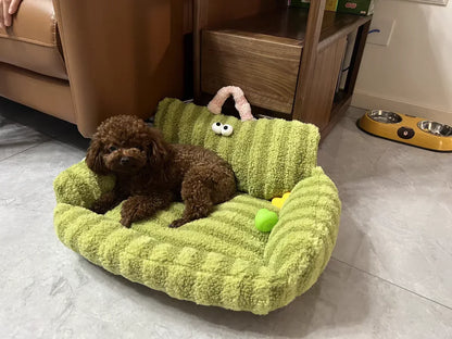 Puppy Special Sofa Kennel Winter Warm Pet Internet Celebrity Cat Nest Small Dog Dog Sleeping Mat Cushion Winter Bed